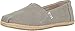 TOMS Women's Seasonal Classics Drizzle Grey Washed Canvas Rope Sole Loafer