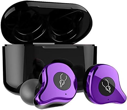 Sabbat E12 Ultra QCC3020 TWS Bluetooth 5.0 Earphone Stereo Wireless Earbuds High Quility Bluetooth Earphones with Charging Box (Purple)