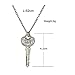 lureme Movie Jewelry Sherlock 221B Key Pendant Necklace for Fans-Antique Silver (nl005455-1)