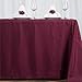 LinenTablecloth 70 x 120-Inch Rectangular Polyester Tablecloth Burgundy