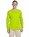 Gildan 6.1 oz. Ultra Cotton Long-Sleeve T-Shirt>M NEW SAFETY GREEN G240