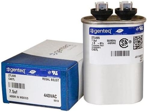 HC91DB007 - 7.5 uf MFD 440 Volt VAC - Payne Oval Run Capacitor Upgrade