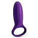 CNHIDEE Silicone USB-Charging 7 Speed Vibrating Cock/Penis Ring Vibrator, Purple, 0.6 Ounce