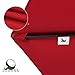 COBANA 9’ Solar Patio Umbrella with 32 LED Lights, Outdoor Table Market Umbrella with Tilt and Crank for Garden, Lawn, Deck, Backyard and Pool, Dark Red