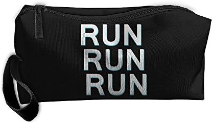 Run BTS Zipper Closure 3D Printing Pencil Pen Case Cosmetic Makeup Bag Travel Bag Tote For Women Girls