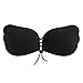 Women's Self Adhesive Bras Invisible Bra Strapless Backless Bra Airy Push up Bra Black 2 D