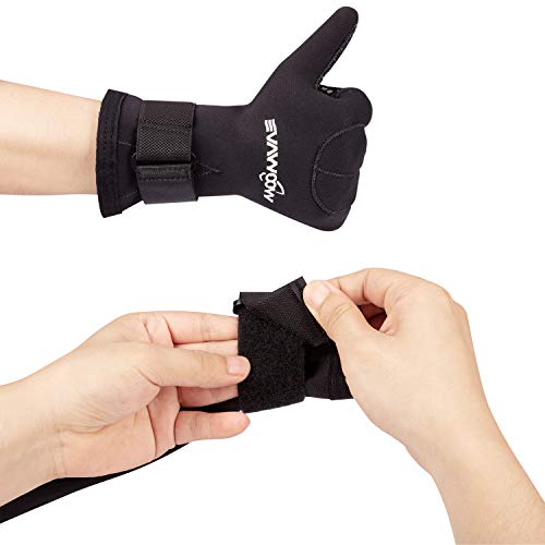 image for WOOWAVE Diving Gloves 3mm Premium Double-Lined Neoprene Wetsuit Gloves