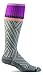 Sockwell Women's Labyrinth Moderate Graduated Compression Sock, Charcoal - M/L