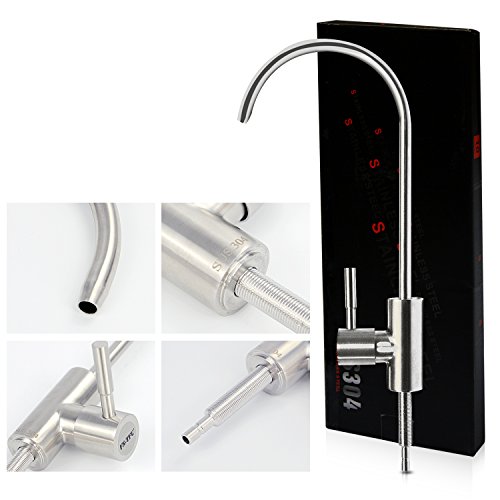 FS-TFC Reverse Osmosis Faucet For Drinking Water System,Brushed 304 Stainless Steel Finish (NOT CHROME),No Air Gap Lead-Free,Fit 1/4-inch Tube - Thumbnail 4