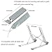 Ropoon Laptop Stand, Foldable 9 Height Adjustment Notebook Holder Stainless Steel Eye-Level Ergonomic Laptop Desk Stand, Portable Laptop Riser Compatible with Notebook, HP, Dell, IBM, iPad Tabletthumb 4