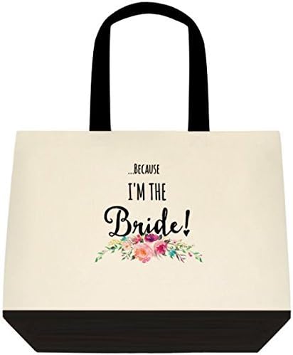 Heartfelt Hospitality ...Because I'm the Bride! Canvas Wedding Bride Tote Bag by Heartfelt Hospitality
