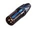 Neutrik NC3MXX-B 3-Pin XLRM Cable Connector, Black Metal Housing with Gold Contacts primary
