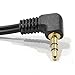 kenable 3.5mm Right Angle Stereo Jack Audio Splitter Adapter Cable Lead 20cm (~8 inch)