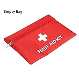 Jipemtra First Aid Backpack Empty Medical First Aid Bag Red Emergency Treatment First Responder Trauma Bag for Preschool Child Care Center Field Trips Camping Daycare