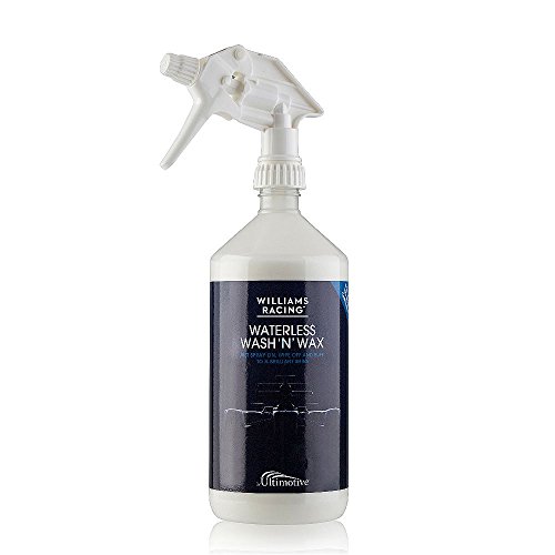 Williams Racing Waterless Car Wash and Wax Cleaning Kit with 2 x