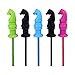 eBoot 5 Pieces Silicone Chewable Pencil Toppers, Therapy Toys, Chew Tubes, Oral Motor Chew