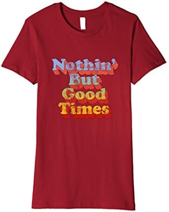 Womens Seventies Shirts: Good Times 70s Shirt Large Cranberry