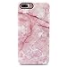 GOLINK iPhone 7 Plus Case/iPhone 8 Plus Marble Case, Matte Marble Series Slim-Fit Anti-Scratch Shock Proof Anti-Finger Print Flexible TPU Gel Case for iPhone 7/8 Plus - Pink Marble