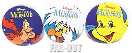リトルマーメイド セバスチャン フランダー スカットル 缶バッジ 3点セット プロモーション Ariel バッジ おもちゃ Amazon