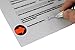 ChromaLabel 0.75 Inch Arrow Dot Labels, 1000 Stickers per Dispenser Box, Fluorescent Red Orange