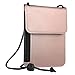 Fintie Passport Holder Neck Pouch [RFID Blocking] Premium PU Leather Travel Wallet, Rose Gold