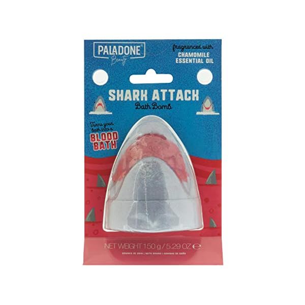 Paladone-Shark-Attack-Blood-Bath-Bath-Bomb-That-Dissolves-Red-150g-with-Chamomile-Essential-Oil Paladone Shark Attack Blood Bath | Bath Bomb That Dissolves Red | 150g with Chamomile Essential Oil