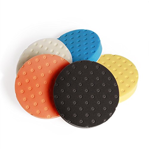 Click Here to See More Images 2017 black friday deals Fontic Pad Buffing Foam Sponge Buffing Polishing Pad Kit Set For Car Polisher Sanding Polishing Buffing,Multi-ColorX5 PCS 7Inch