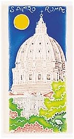 Amalfi Hand Painted St. Peter's Tile - Handmade in