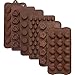 Maxdot 6 Pieces Silicone Chocolate Mold Cake Cookie Mould Candy Baking Mold for Baking Cake DIY Supplies