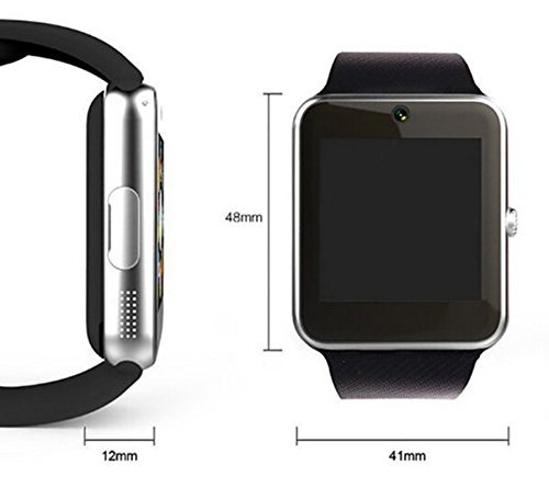 Reloj inteligente Bluetooth de 1,52 pulgadas con tarjeta TF de 32 GB, reloj de pulsera con pantalla táctil, podómetro inteligente con ranura para tarjeta SIM, llamada, masaje, para iOS iPhone y Android Reloj inteligente Bluetooth de 1,52 pu