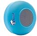 Tmvel Wireless Bluetooth Waterproof Shower Speaker with Dedicated Suction Cup - Retail Packaging - Blue, Standard Packaging