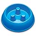 Brake-Fast Dog Food Slow Feed Bowl - Medium Blue