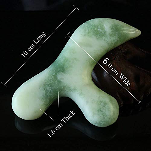 Jade Stone Trigger Point Massage Tool-Deep Tissue Massage- Reflexology Acupressure Massage Tools for Full Body Relaxing… - Image 4