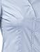DOUBLJU Classic Dress Shirts 3/4 Sleeve Slim Fit Button Down Y Shirts Basic Casual Work Blouse Tops for Womens with Plus Size