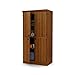 South Shore Tall 4-Door Storage Cabinet with Adjustable Shelves, Morgan Cherry
