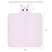 Baby Hooded Towel Upsimples Unicorn Baby Towels for Baby Girls 35 × 35 Inches Ultra Large 500GSM Super Soft Organic Bamboo Baby Towels for Baby Infant Toddler | Baby Girl Shower Gift Photo Shoot Props