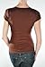 Hollywood Star Fashion Women's Short Sleeve Scoop Neck Cotton Top