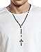 Catholica Shop - Catholic Religious Wear Wooden Beads Necklace with Wood Cross Pendant Catholic Rosary Necklace I Cross Necklace for Men Rosarios Catolicos Madera Made in Brazil…