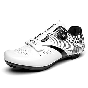 Mens Womens Road Bike Cycling Shoes with Quick Lace Compatible SPD Cleats MTB Spin Indoor Cycling Shoes Outdoor Cycle…
