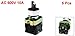 uxcell 10A Ith 600V Ui Lug Control 4 Terminal 3 Position DPST 2NO Rotary Switch 5Pcs