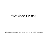 American Shifter 128336 Green Stripe Shift Knob