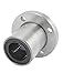 Uxcell a14041900ux0465 LMF20UU 20mm Inner Dia 4 Bolt Flange CNC Router Linear Motion Bearing, 1.3