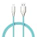 Xcentz iPhone Charger 3ft, Apple MFi Certified Lightning Cable iPhone Charger Cable Metal Connector, Durable Braided Nylon High-Speed Charging Cord for iPhone X/XS Max/XR/8 Plus/7/6/5/SE, iPad, Blue