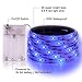 Blue LED Strip Lights - 2018 New Design Battery Powered LED Light Strip Kit with 6.6FT 2M SMD 3528 IP65 Waterproof Super Bright LED Tape Light, Battery Case