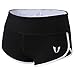 FIRM ABS Women's Tights Capri Yoga Running Workout Leggings Pants, Black/White, Small