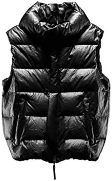 ベスト メンズ メンズ暖かいベスト 黒のダウンベスト屋外パッド入りのベルベットノースリーブスタンドカラーグレイグースダウン裏地ベストジャケット メンズ ノースリーブベスト サイズ Medium