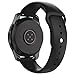 UMTELE Sport Bands Compatible with Galaxy Watch 46mm Band, Soft Silicone Breathable Sport Strap Replacement Wristband for Samsung Galaxy Watch Black