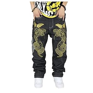 41%2BTMyW7ZAL. SS300 Pantalones Vaqueros de Hip Hop Streetwear para Hombre Pantalones de Mezclilla Sueltos de Talla Grande Pantalones Largos… 41%2BTMyW7ZAL. SS300