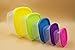 Food Storage Containers, PYRUS ehomelife 5pcs Stackable Food Containers Fresh-keeping for Microwave Safe
