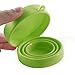 Meeeno Collapsible Silicone Cup for Sterilizing and Storing Menstrual Cup, Reusable and Foldable for Camping Hiking Travel and Outdoors